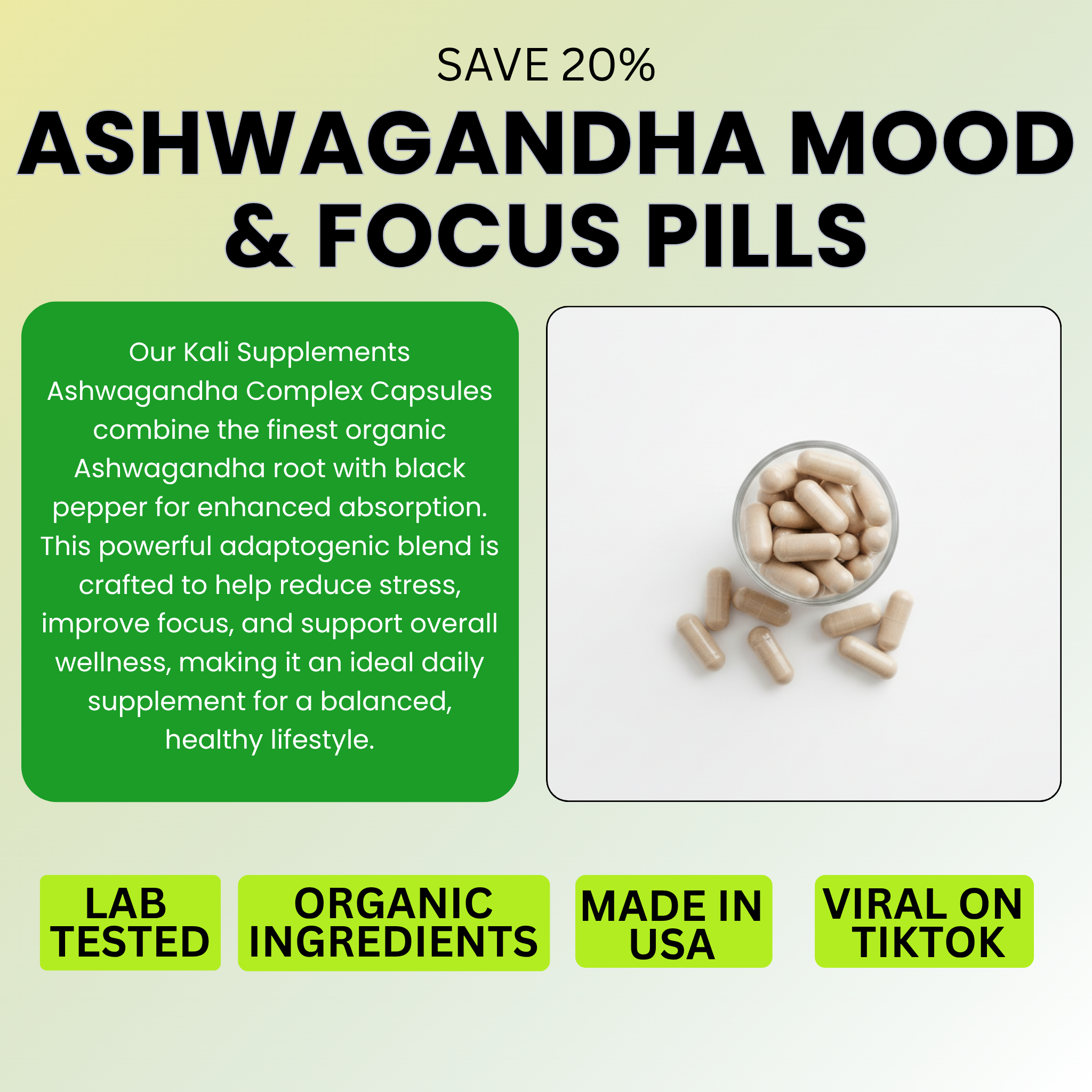Organic Kali Ashwagandha Capsules