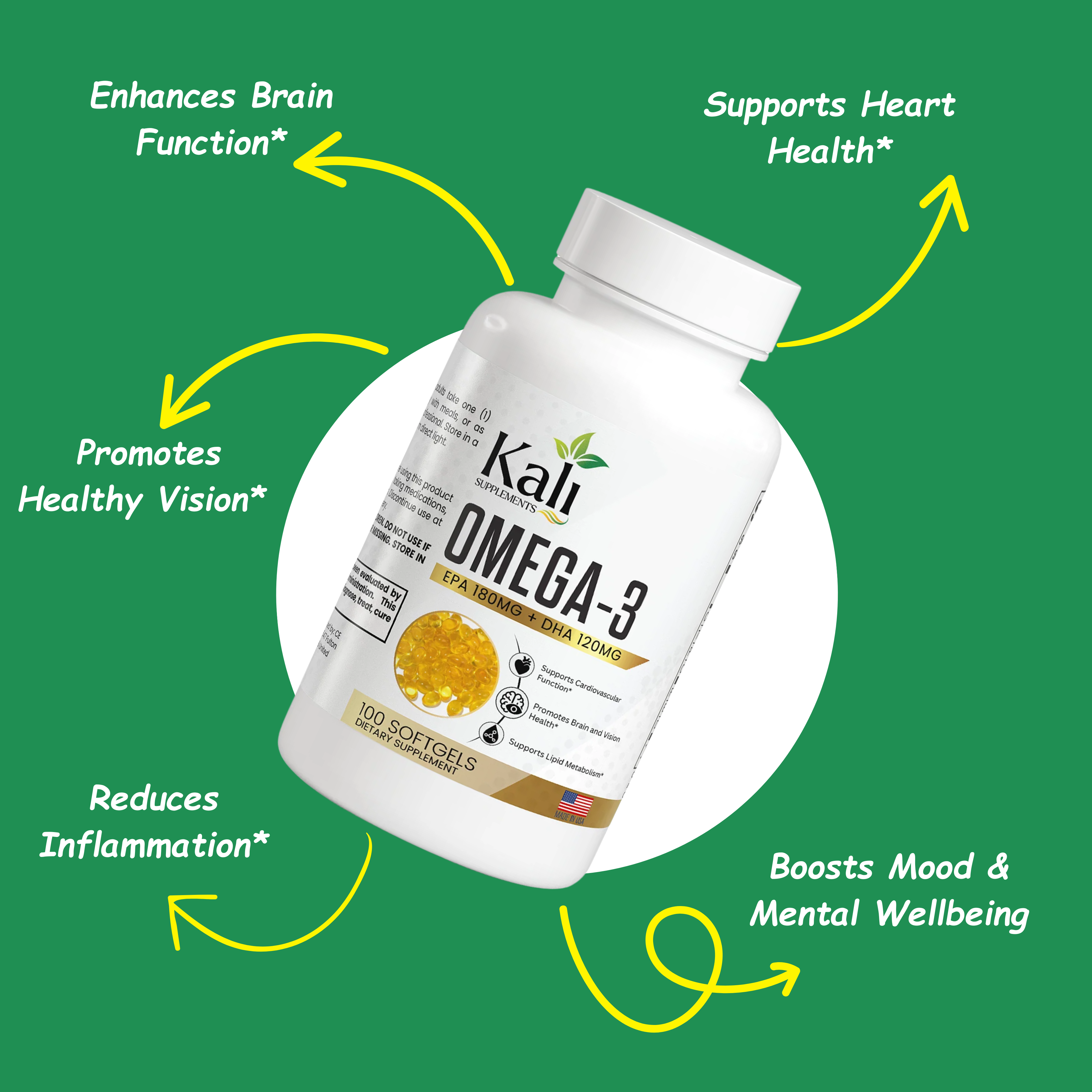 Omega-3 EPA 180mg + DHA 120mg